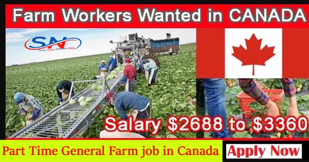 Part Time General Farm job in Canada