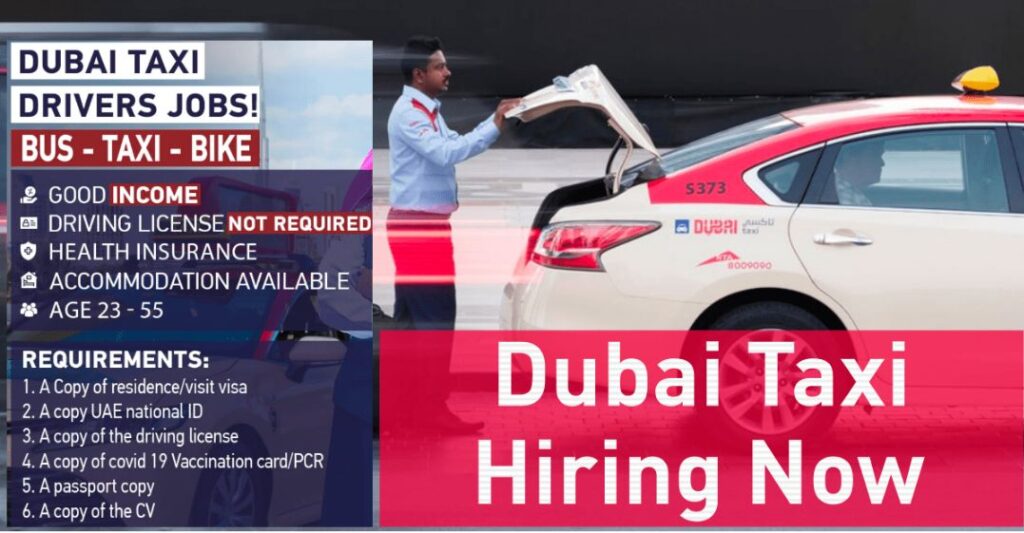 Taxi Driver Jobs In Dubai UAE Careers
