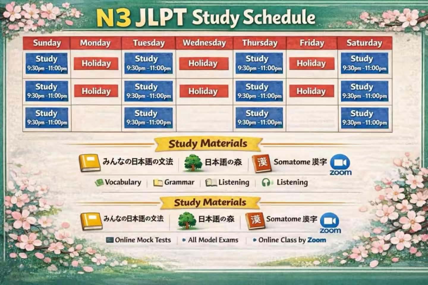 JLPT N3 Night Study Program – Smart Way to Pass N3 - Study Japanese in ...