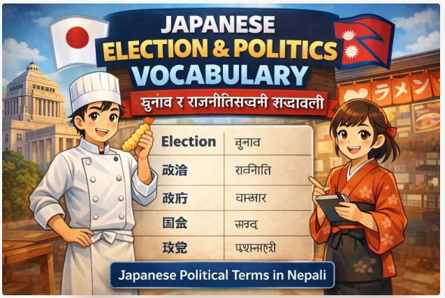 100 Japanese Election & Politics Vocabulary