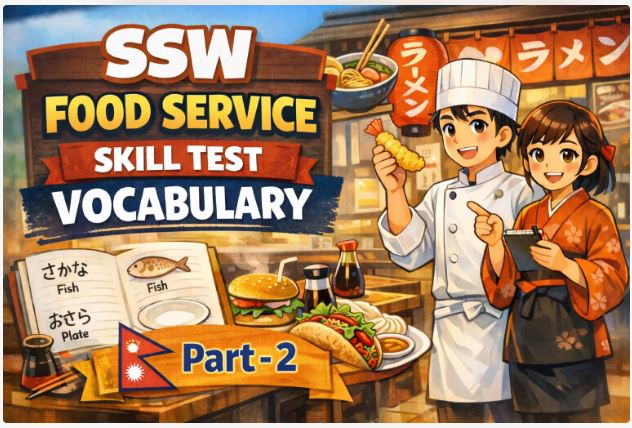 SSW Food Service Skill Test Vocabulary Part 2