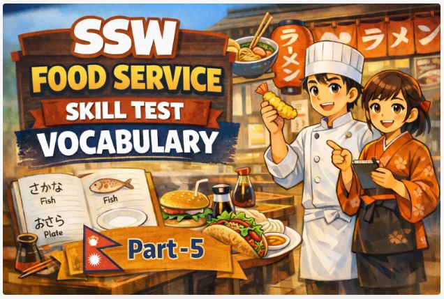 SSW Food Service Skill Test Vocabulary Part 5