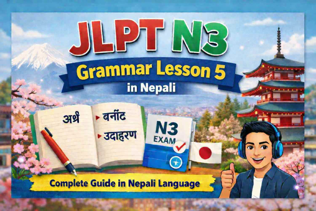 JLPT N3 Grammar Lesson 5 in Nepali
